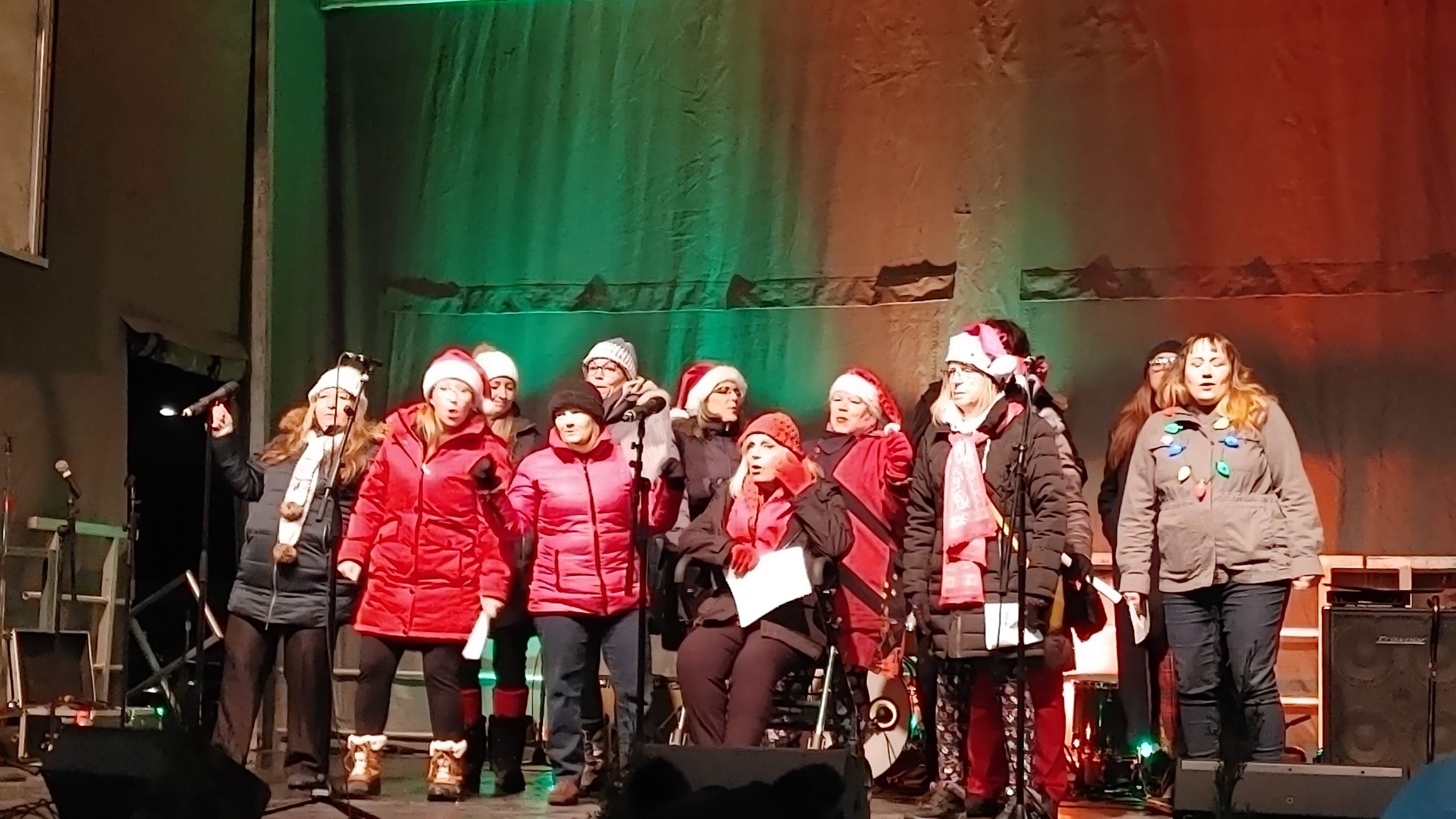 Valley Echoes performing at the Abbotsford tree lighting