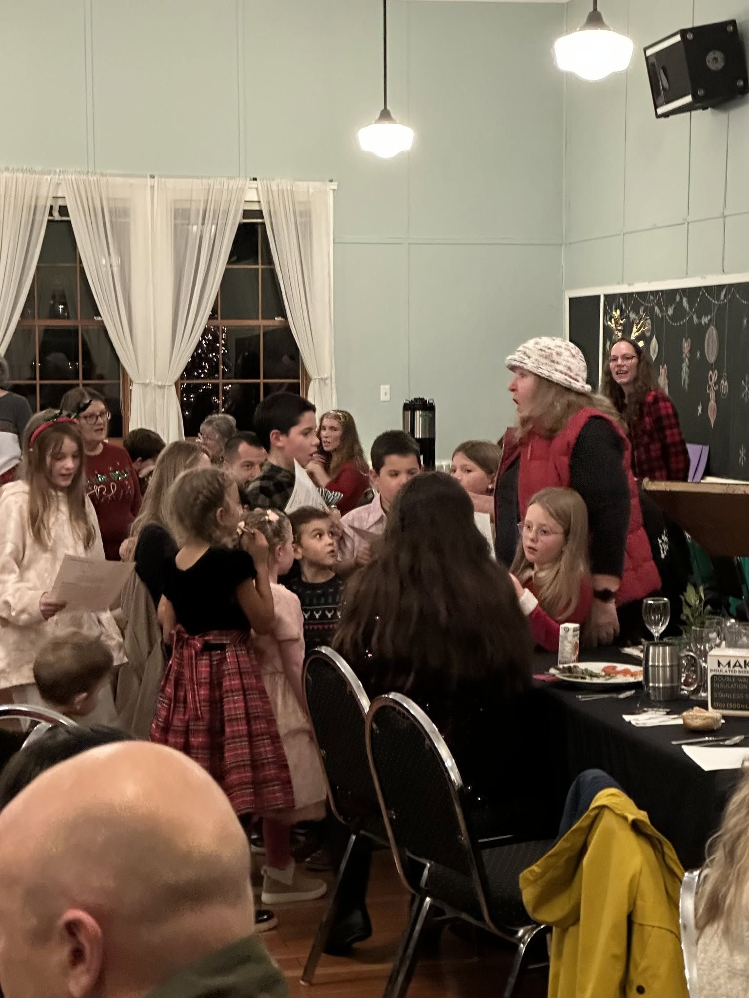 Valley Echoes singing with audience at Clayburn Village 2025